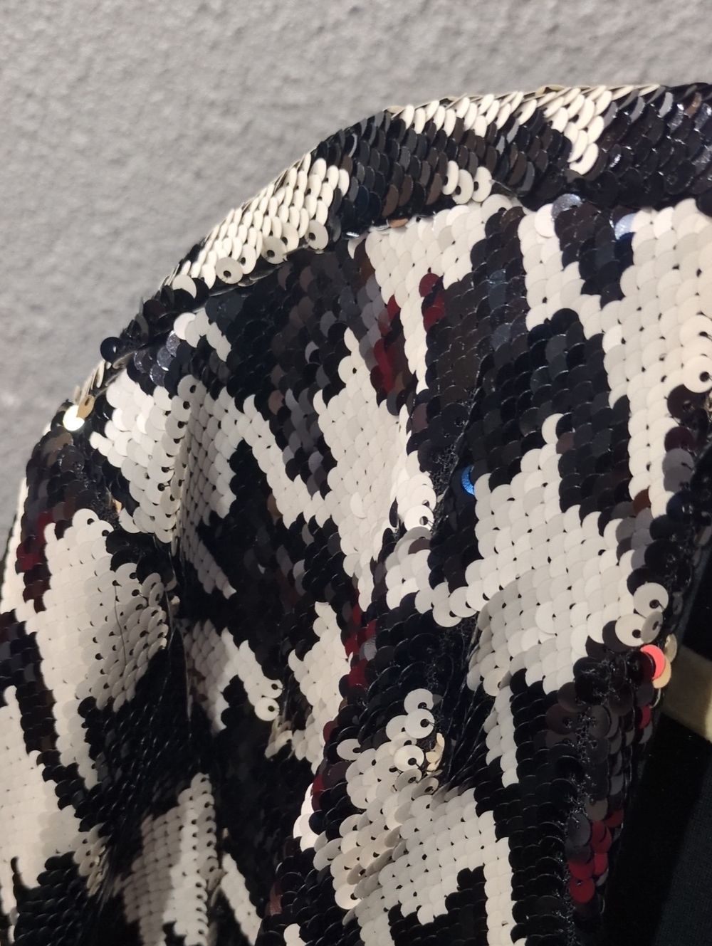 INC International Concepts Black & White Sequin Houndstooth Blazer - Picture 2 of 8